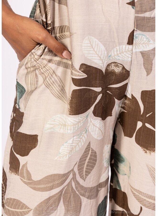 Flowery jumpsuit