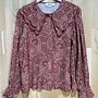 Paisley print button up blouse