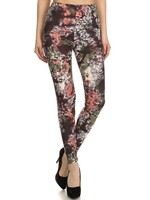 Tie dye print soft leggings