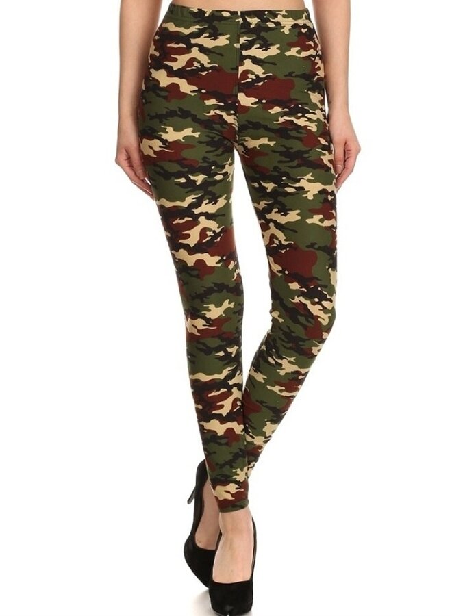 Super soft camo print leggings