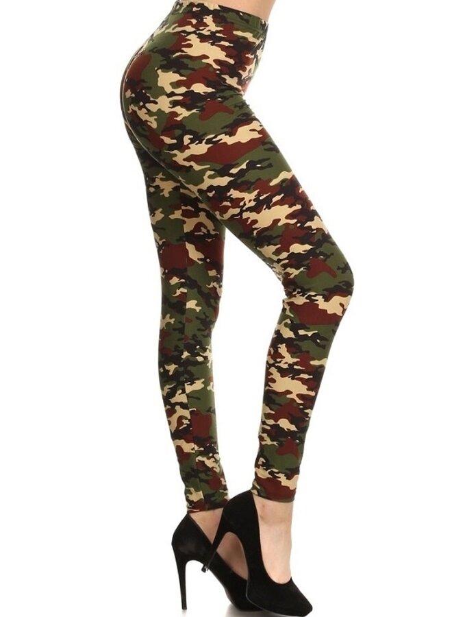 Super soft camo print leggings