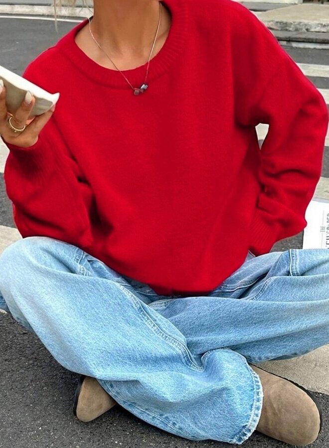 Super soft crew neck sweater
