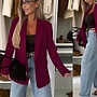 Faux suede blazer