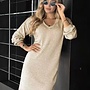 V neck sweater dress