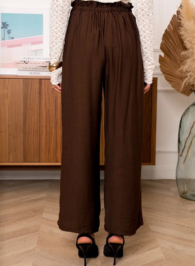 Basic pants with front tie