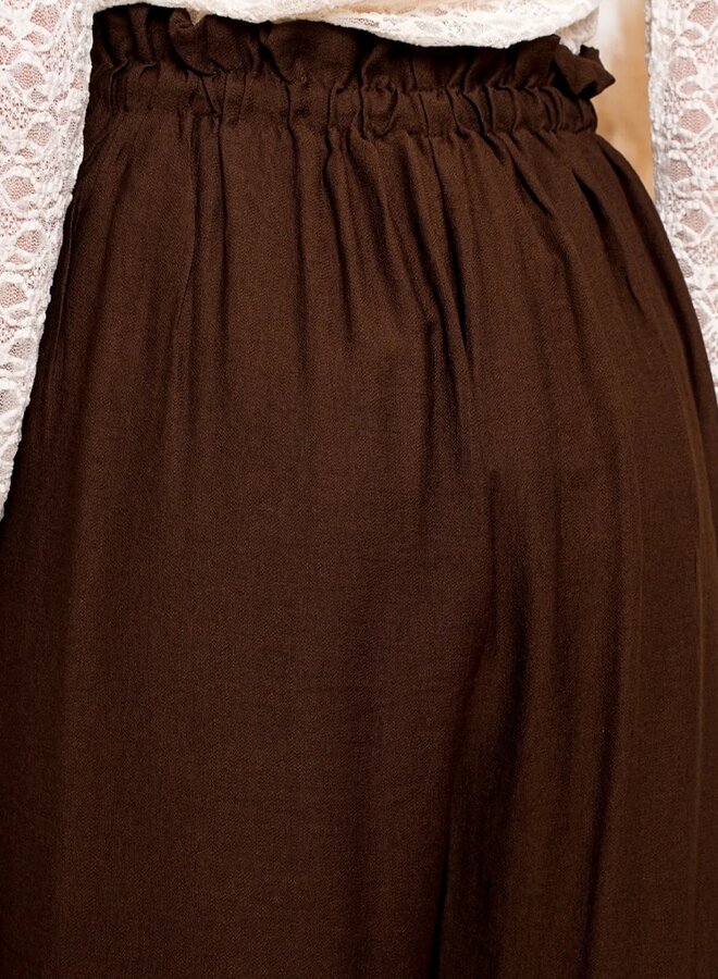 Basic pants with front tie