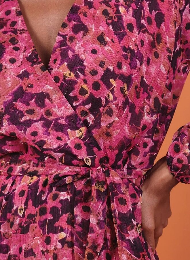 Floral print maxi dress