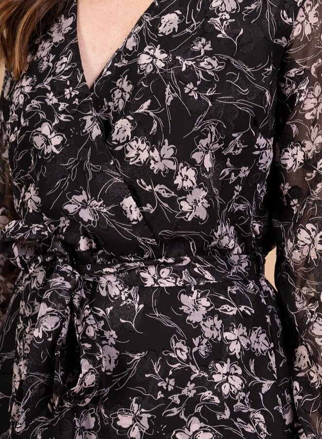 Floral print maxi dress