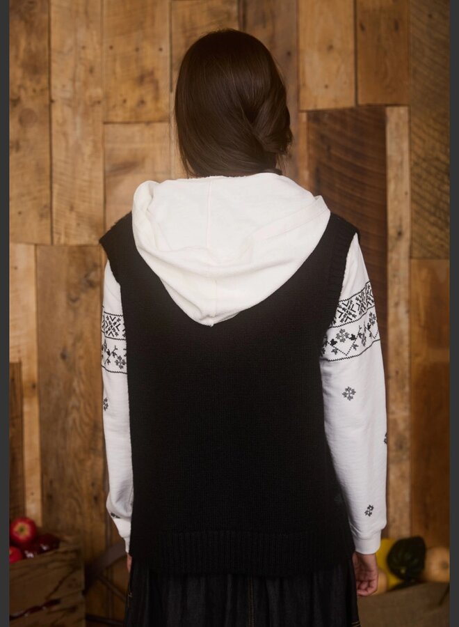 Floral button down knit car