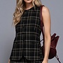 Round neck button down vest
