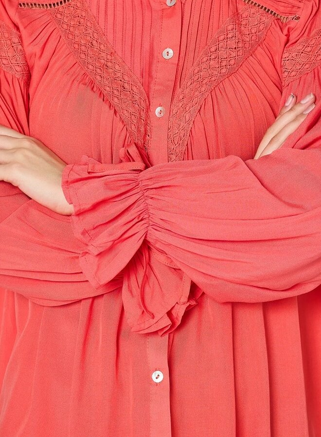 Button up peasant blouse