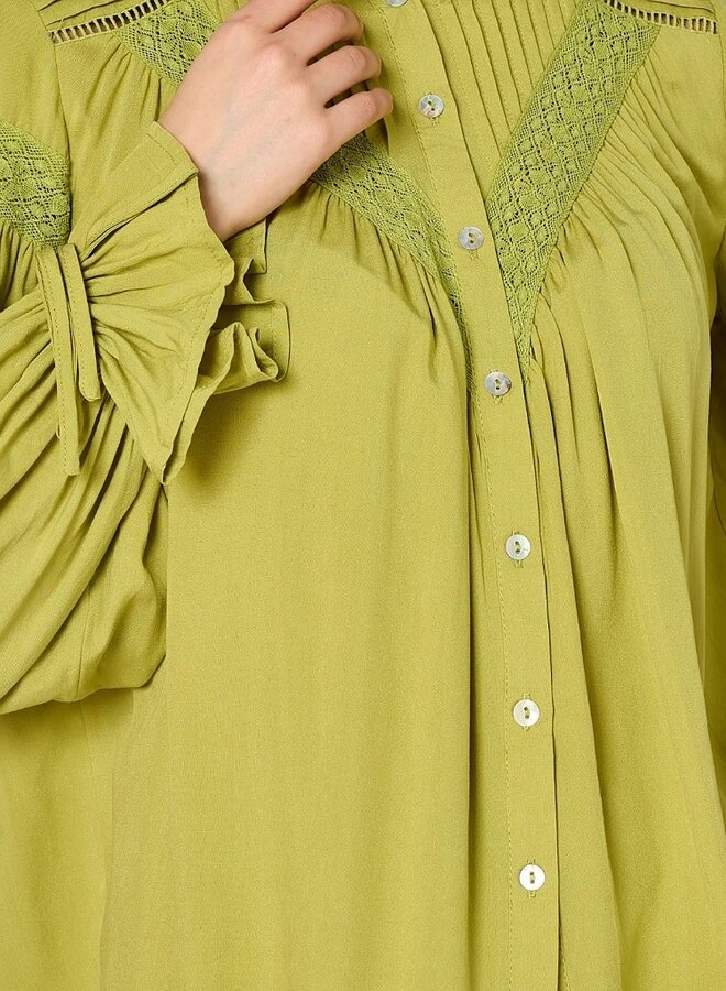 Button up peasant blouse