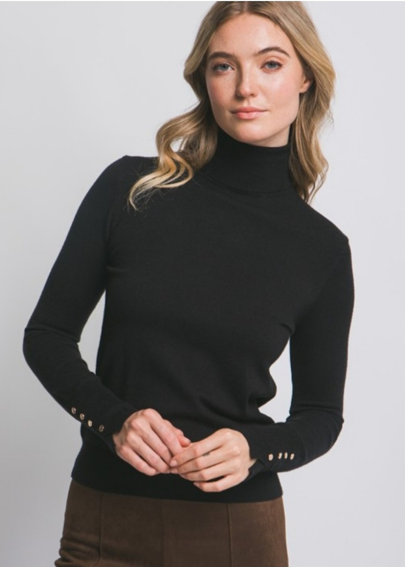 Love Tree Black turtleneck sweater