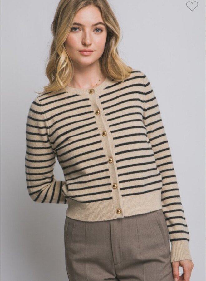 Striped cardigan