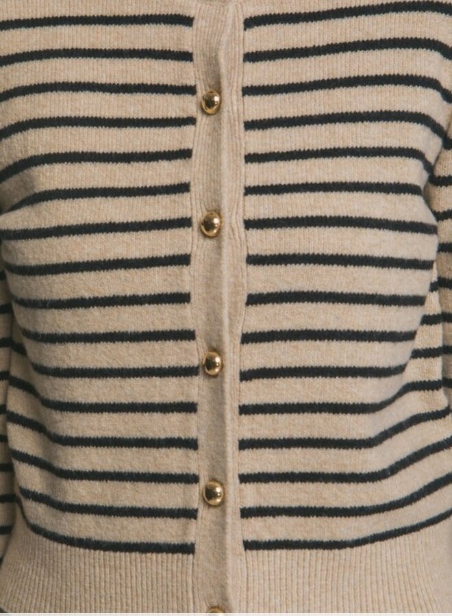 Striped cardigan
