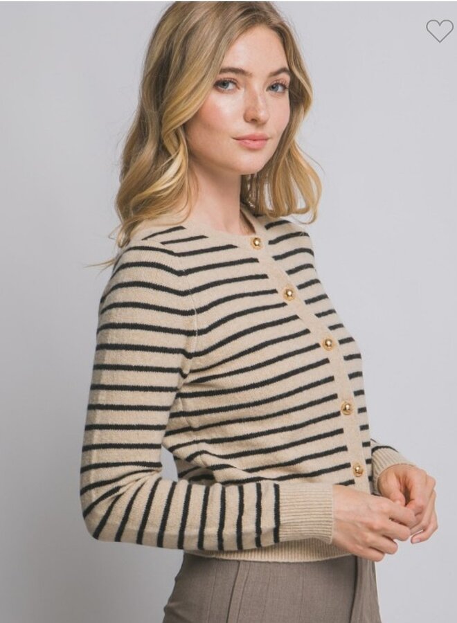 Striped cardigan