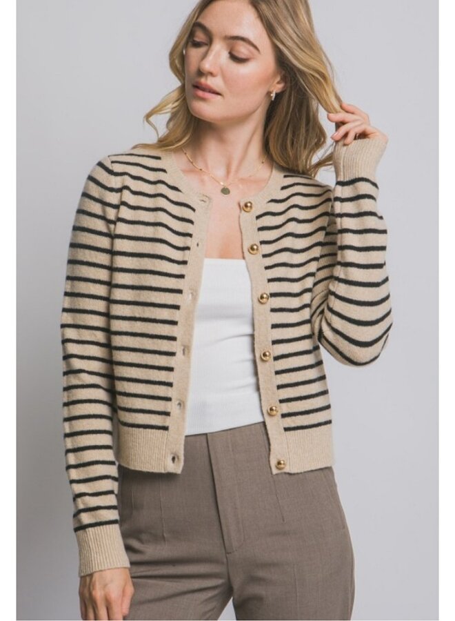 Striped cardigan