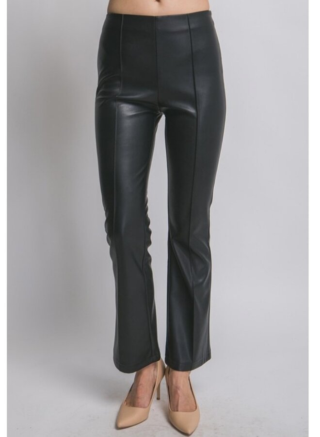 Faux leather pants