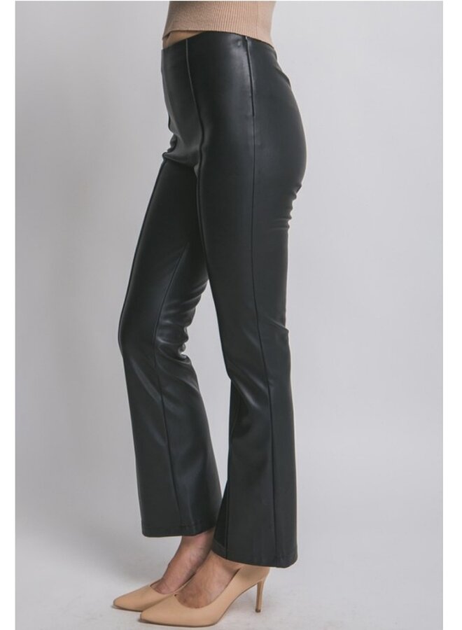 Faux leather pants