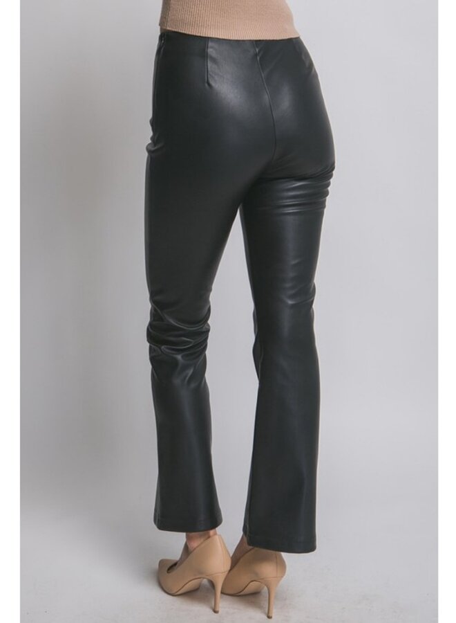 Faux leather pants