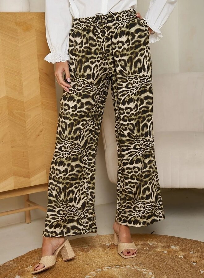 Animal print pants