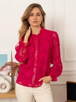 Kilky Burnout sheer blouse