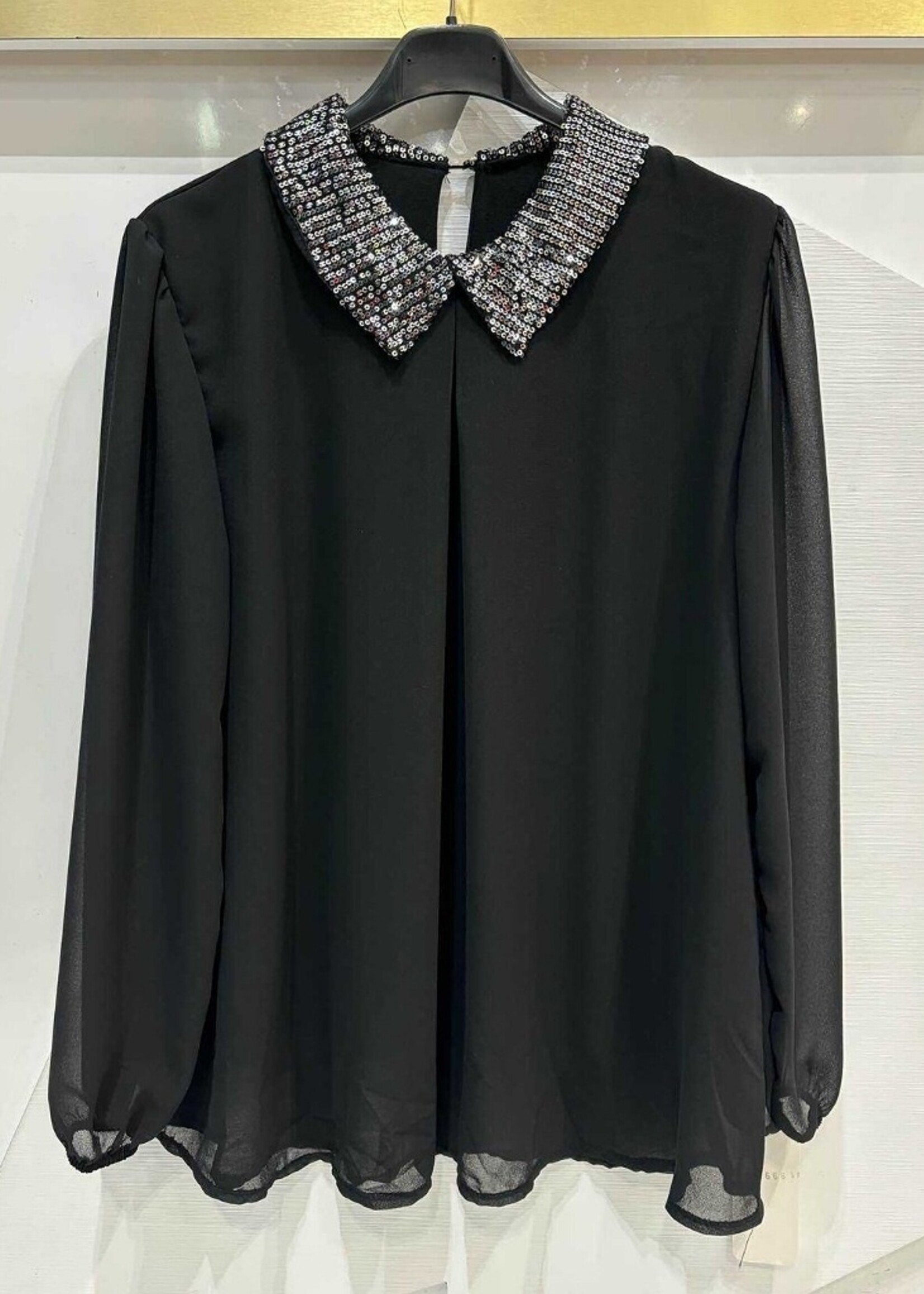 Issyma sequin collar blouse