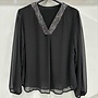 v neck sequin blouse