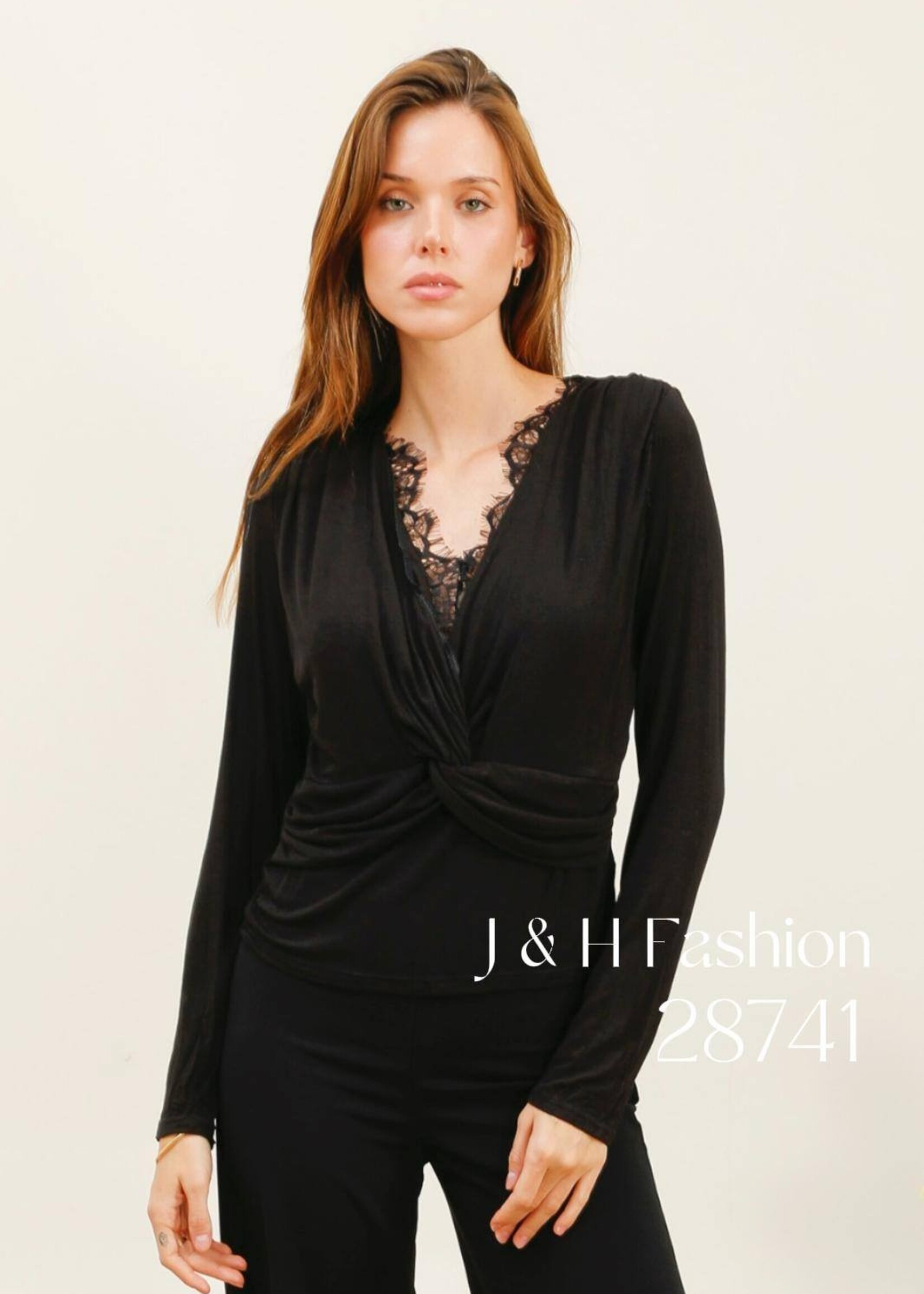 J and H Fashion Long sleeve lace top