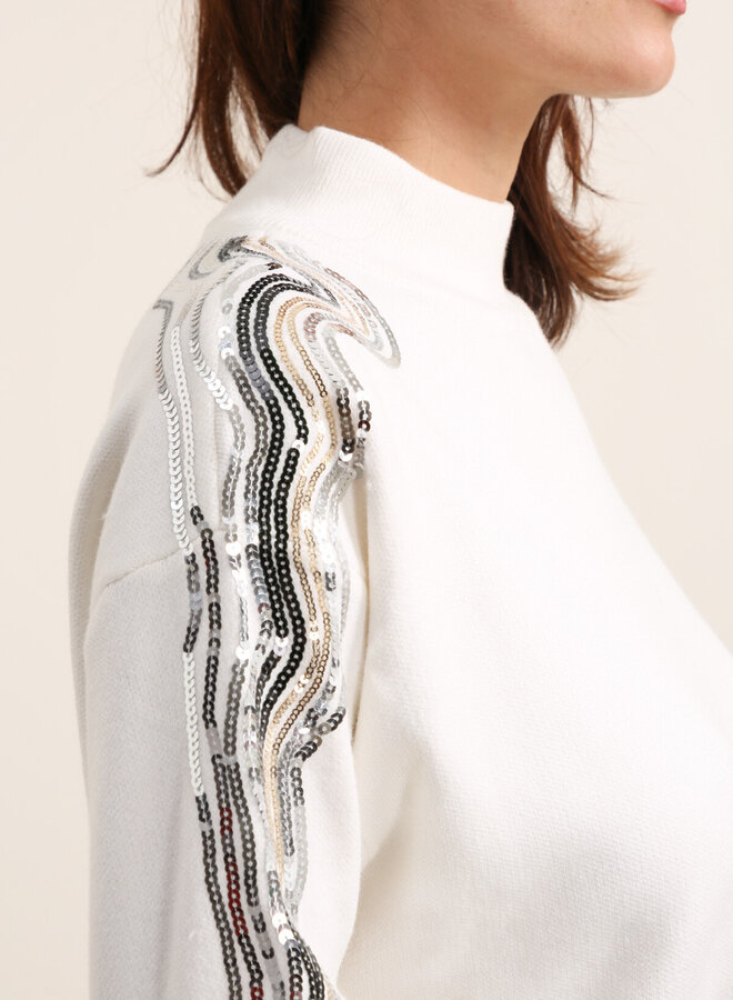 Sequin oversize sweater