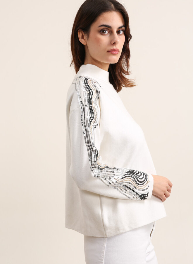 Sequin oversize sweater