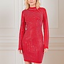 Rhinestone knit party dress