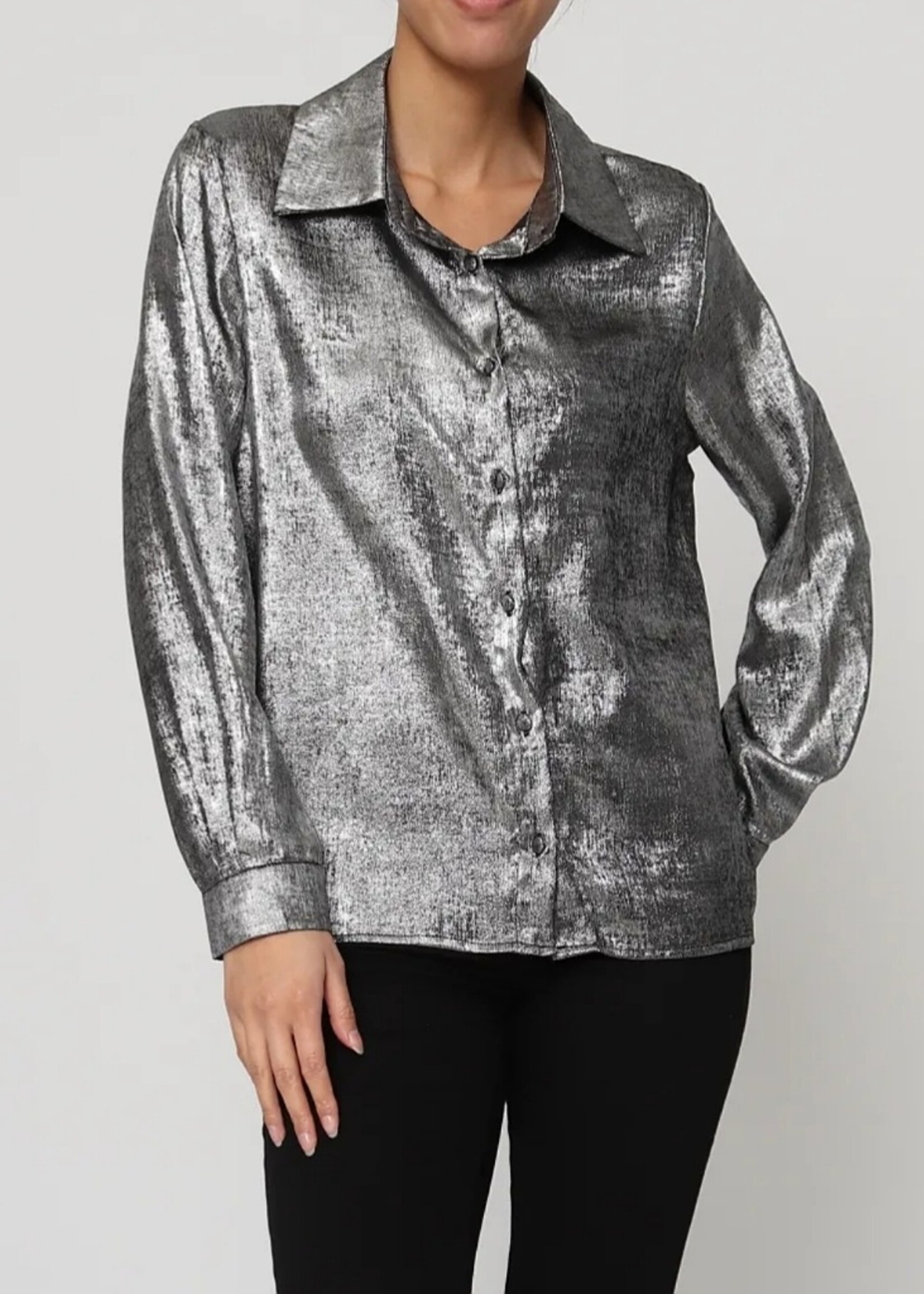 By Clara Silver blouse