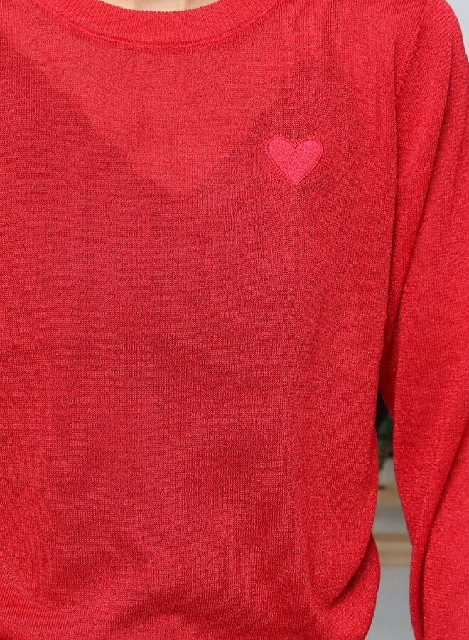 Sparkle heart sweater