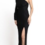 One shoulder cut out gown