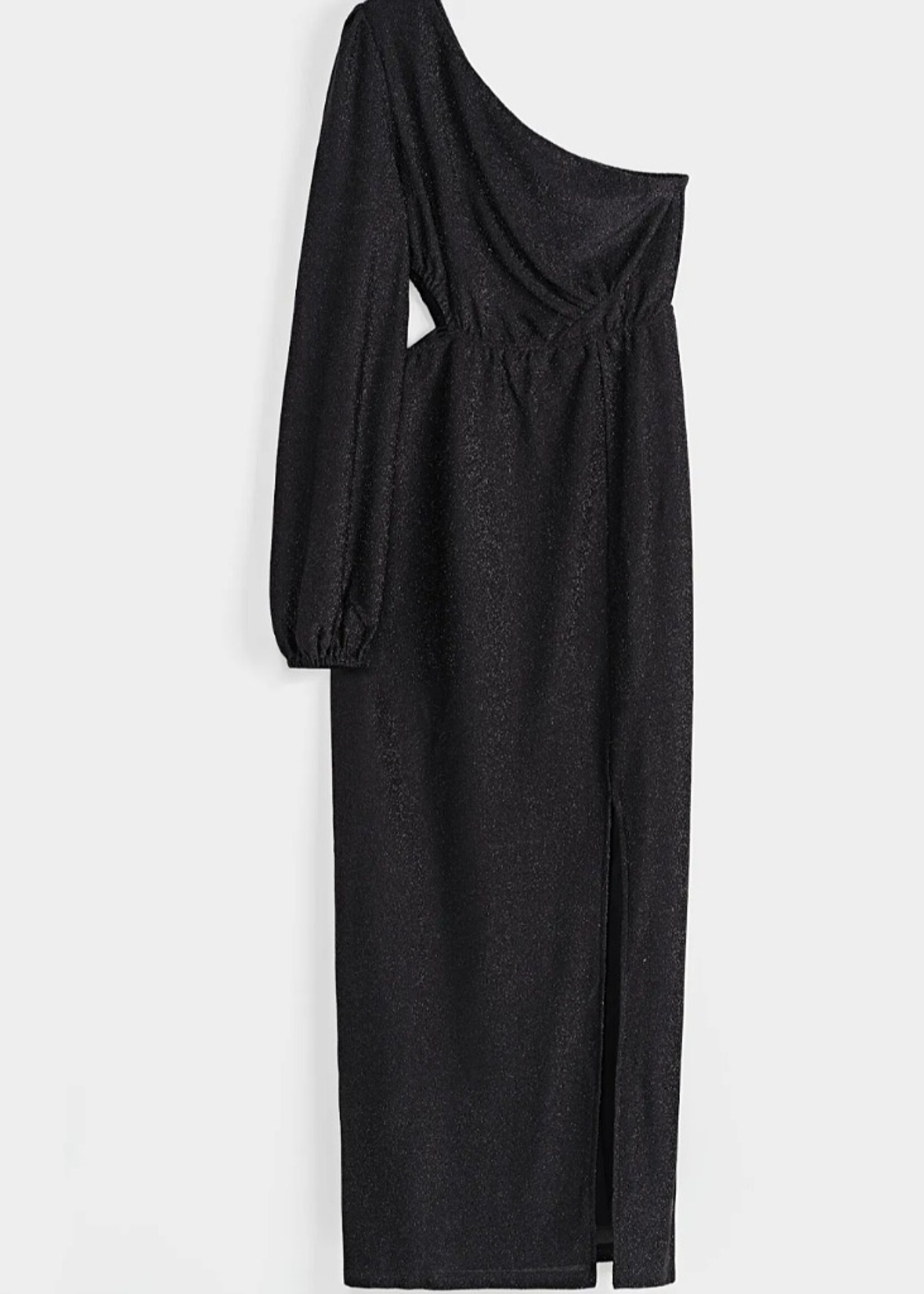 Copperose One shoulder cut out gown