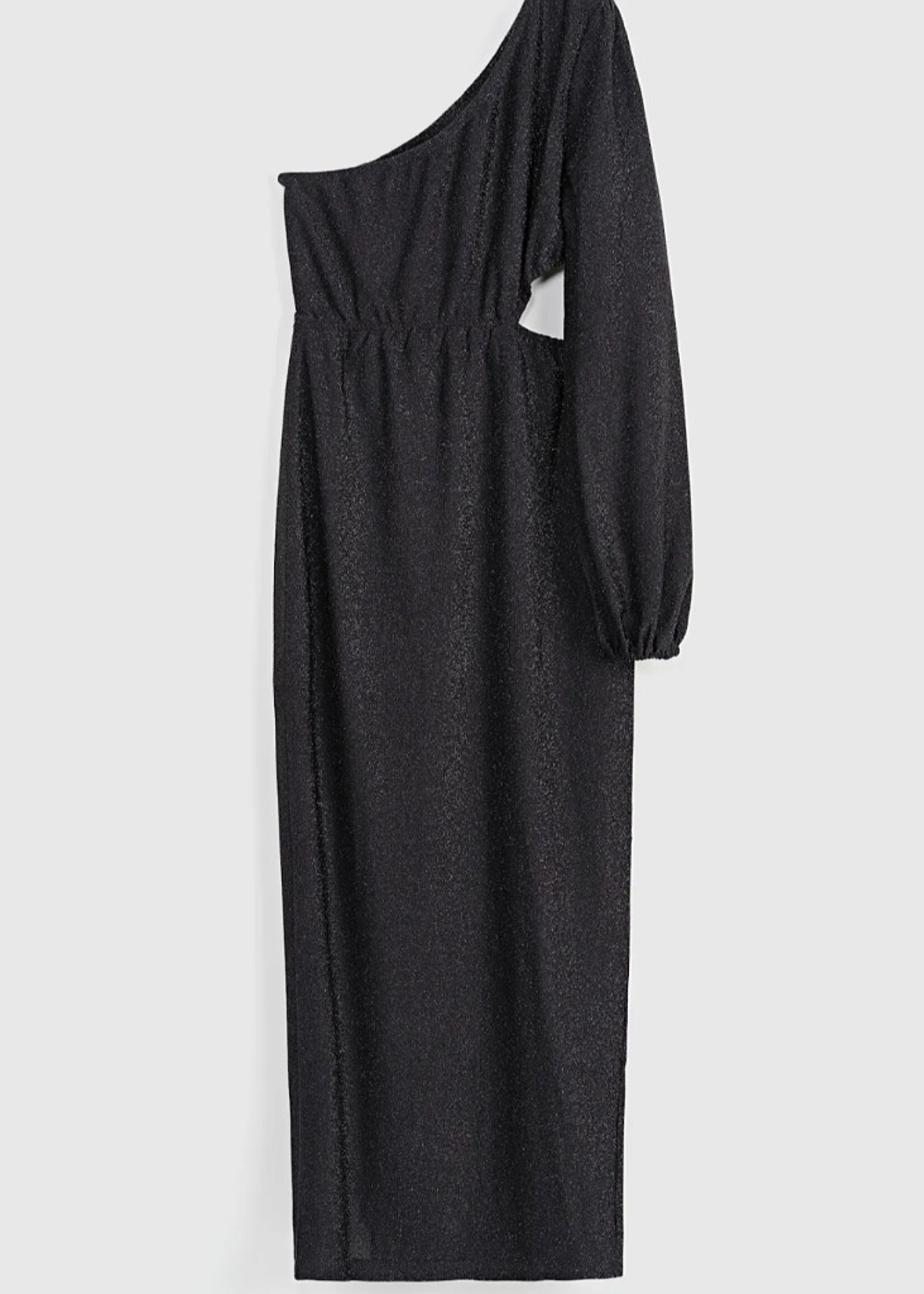 Copperose One shoulder cut out gown