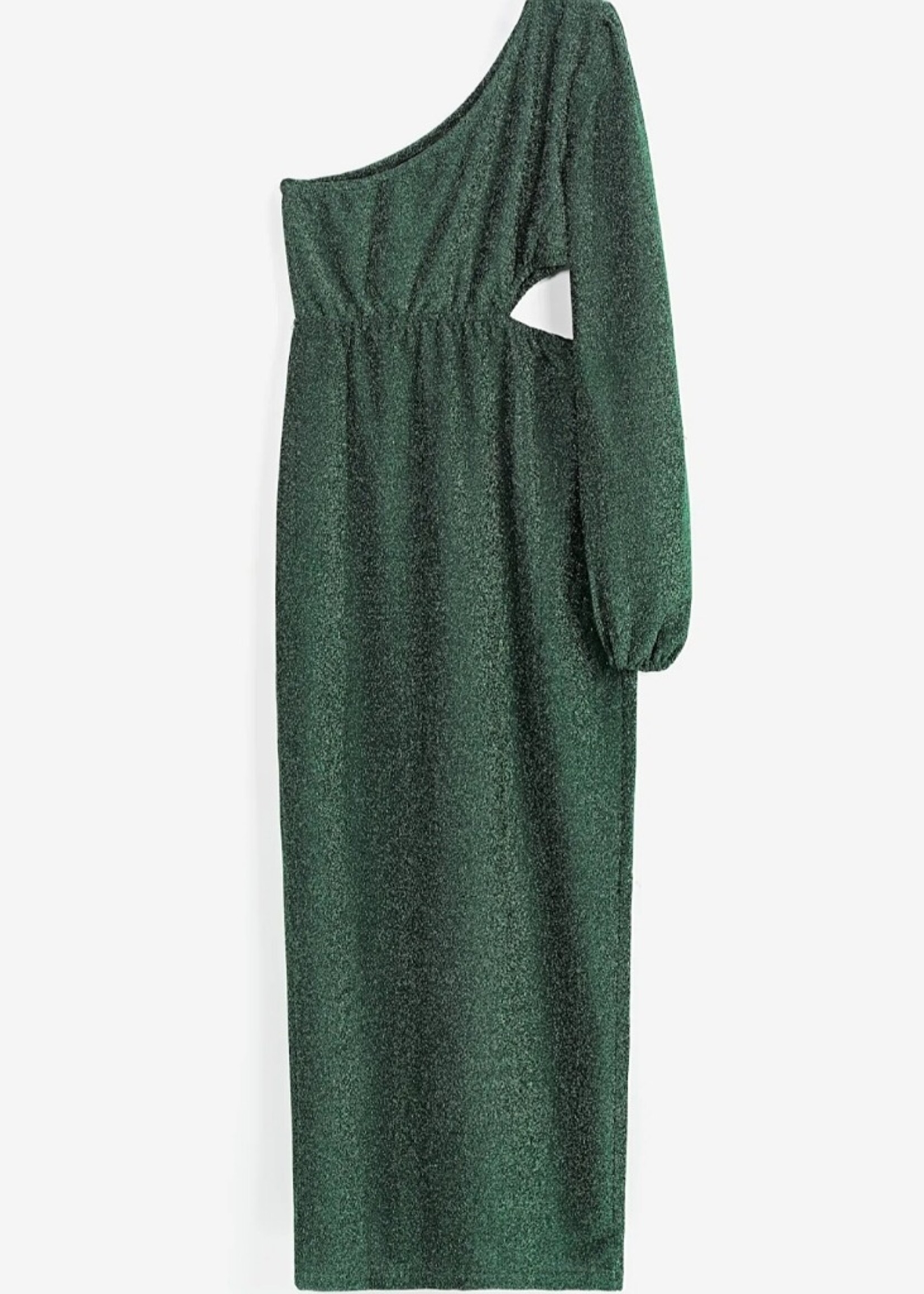 Copperose One shoulder cut out gown