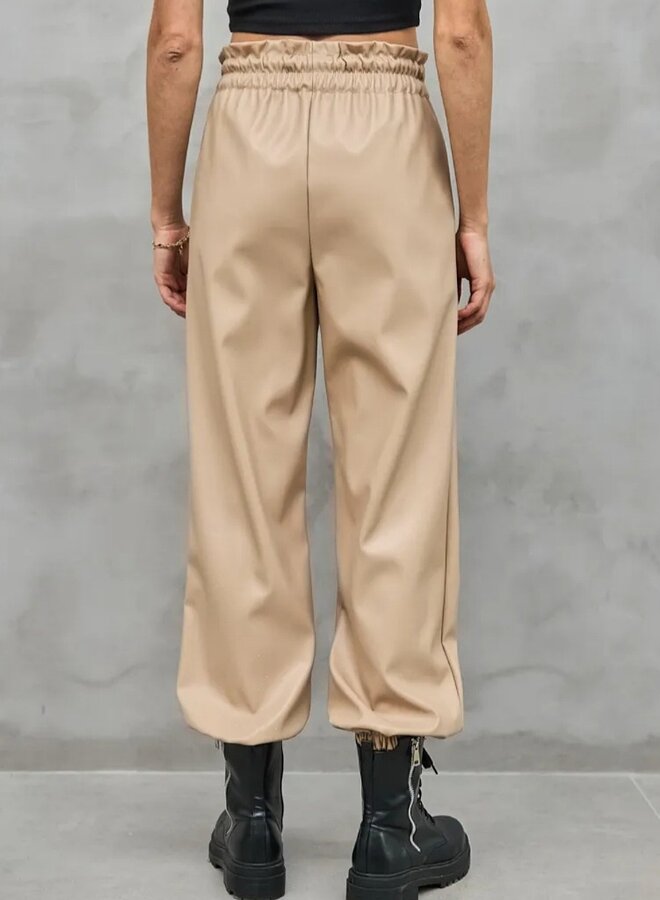 Faux leather pants