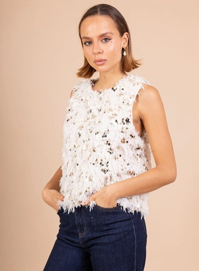 Sparkle fluffy top