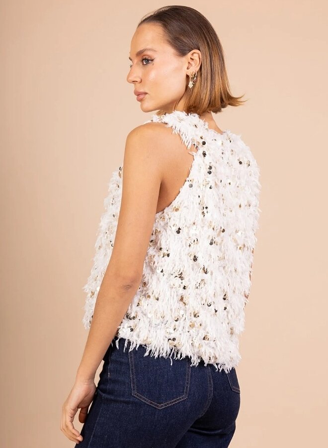 Sparkle fluffy top