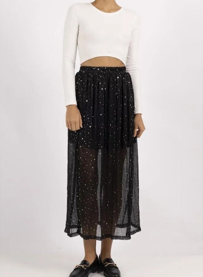 Sparkle and shine midi skirt