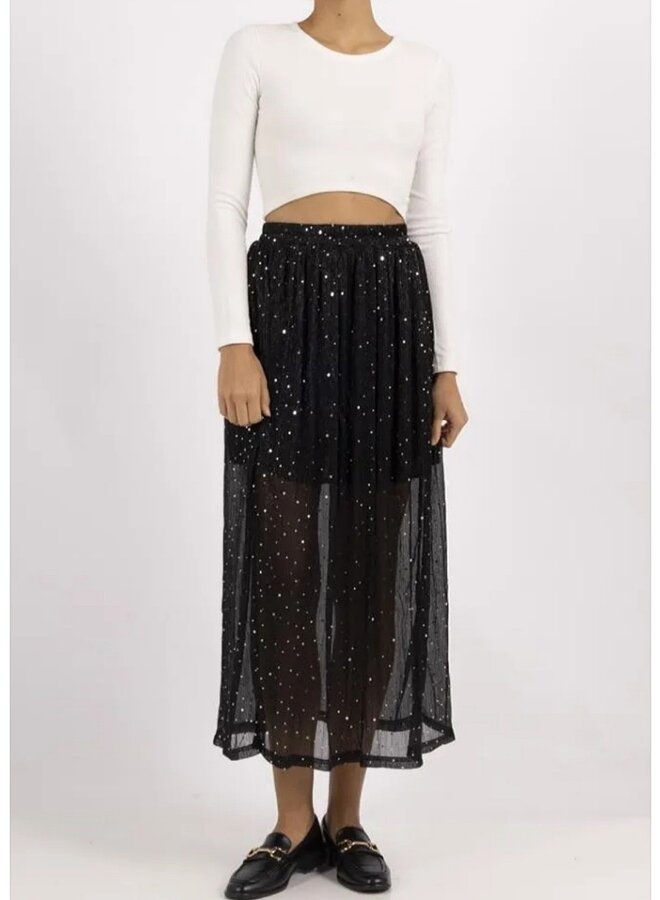 Sparkle and shine midi skirt