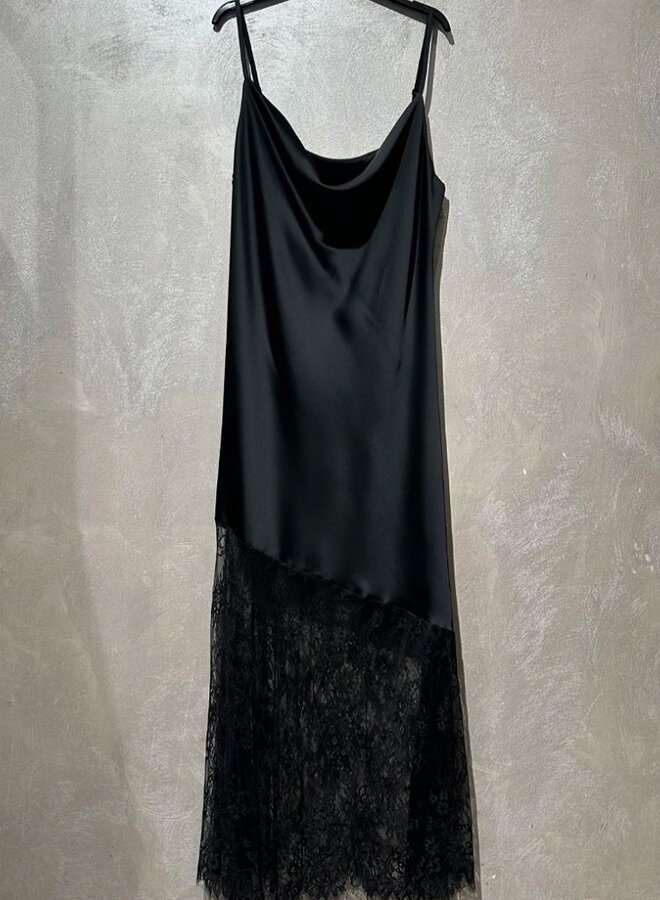 silk and lace cami dress