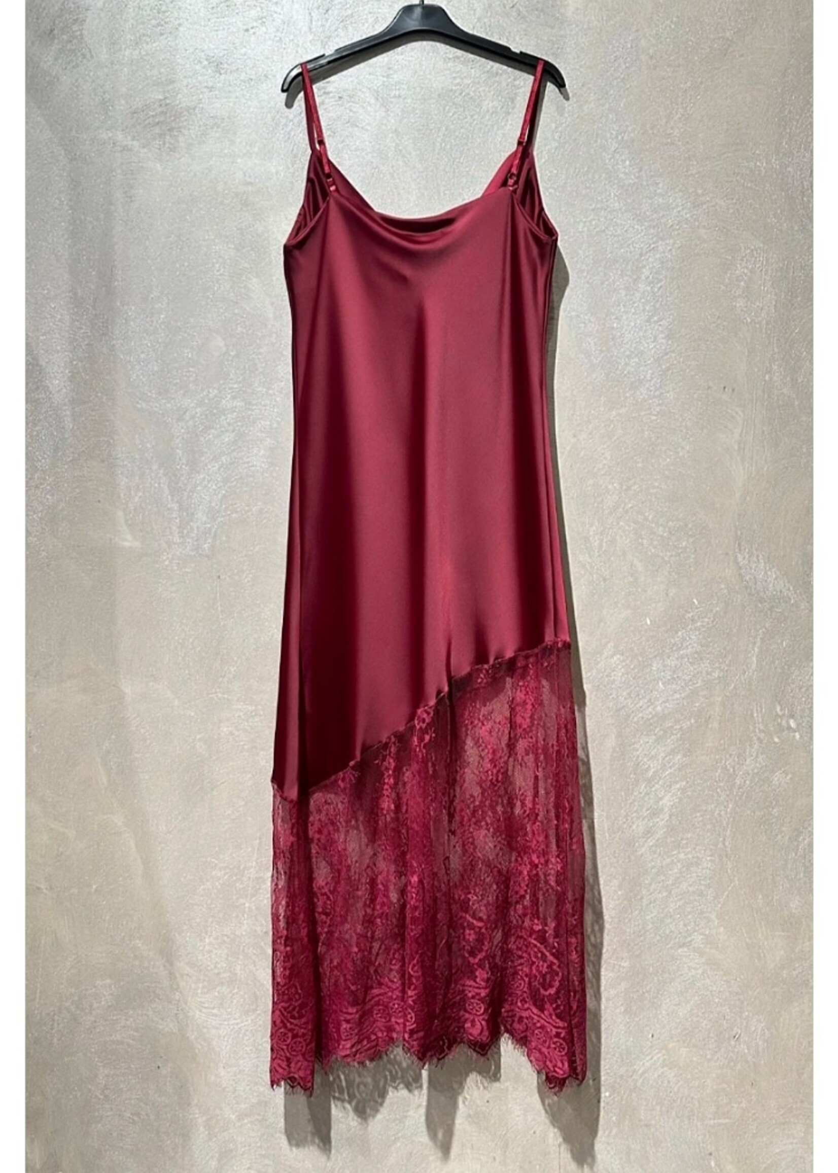 silk and lace cami dress