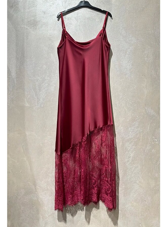 silk and lace cami dress