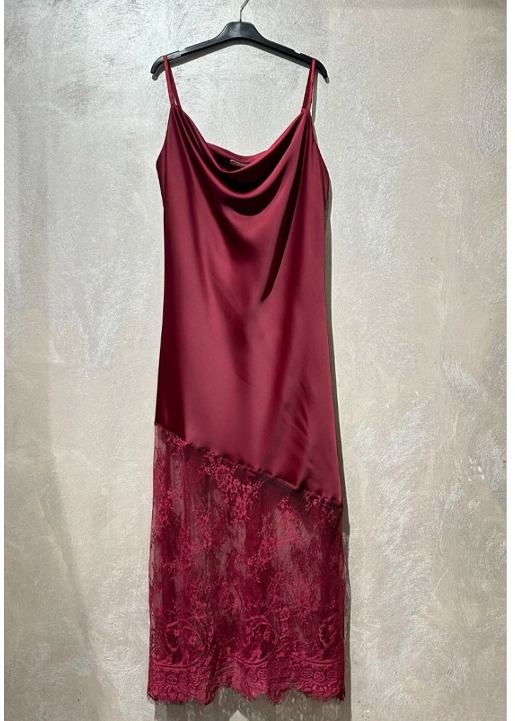 silk and lace cami dress