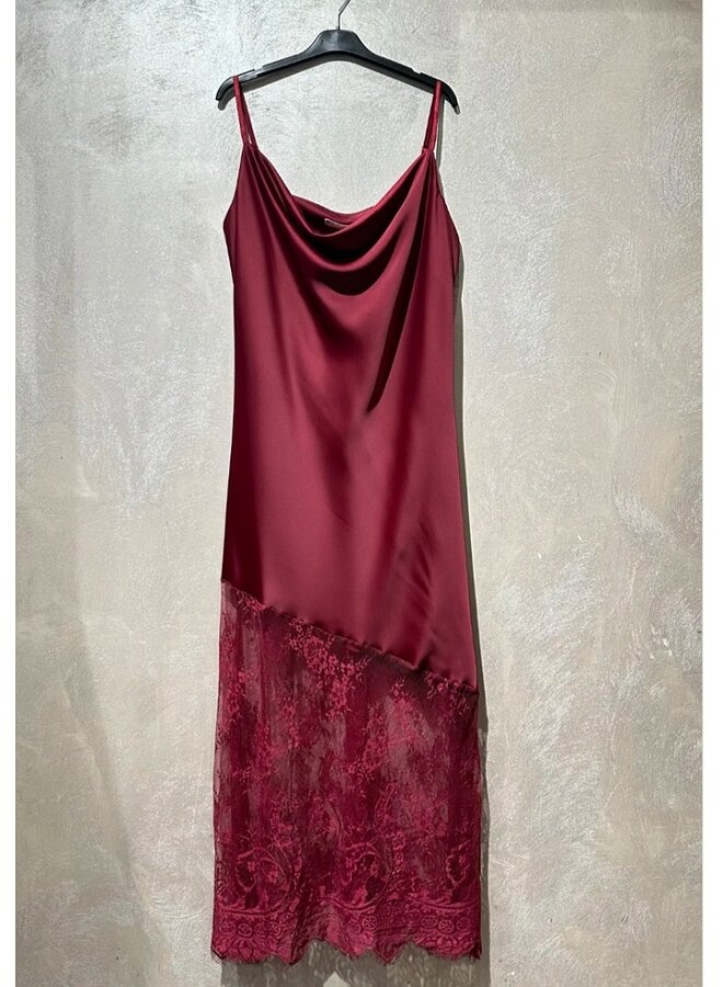 silk and lace cami dress