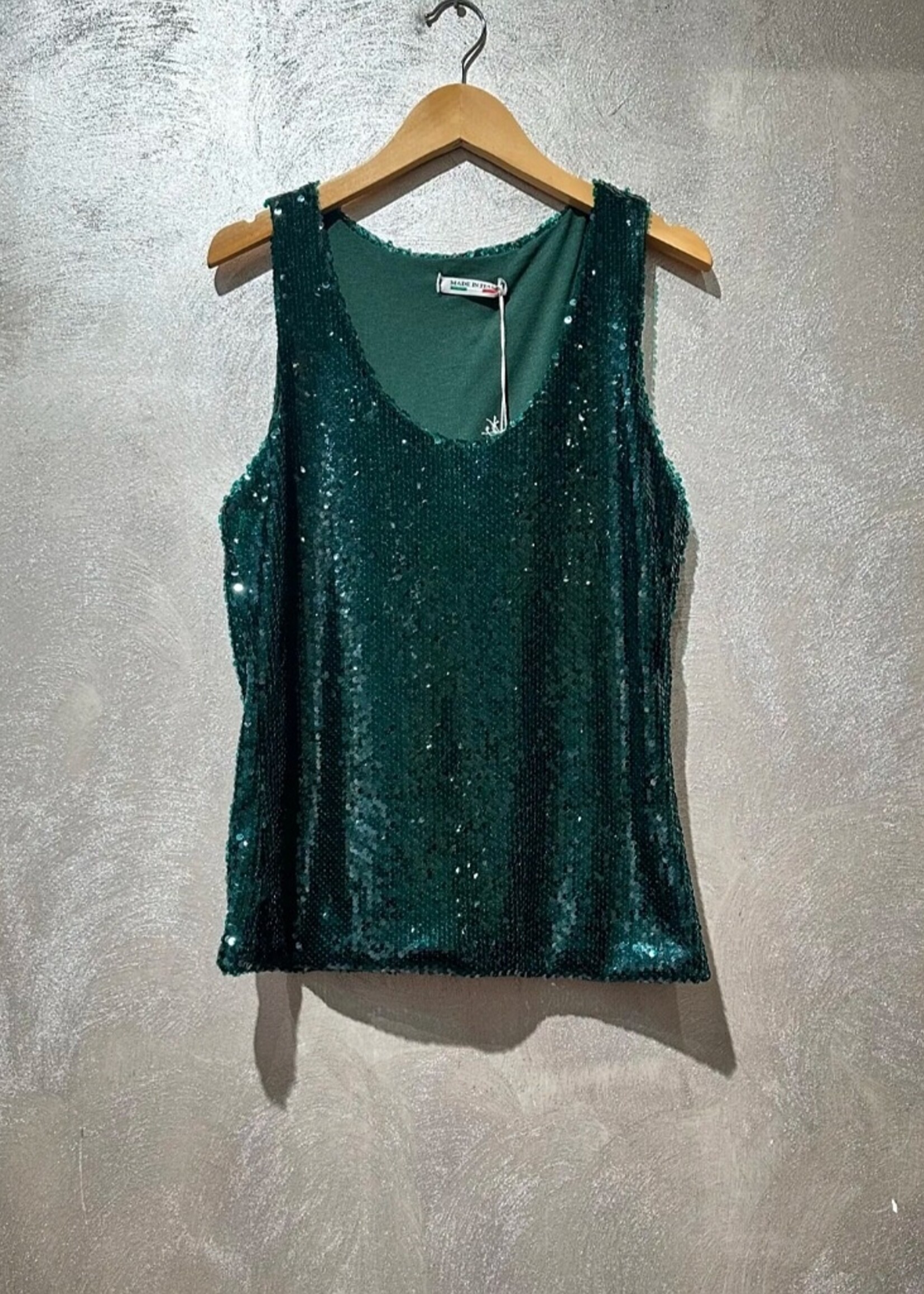 Amy and Clo Sleeveless sequin top