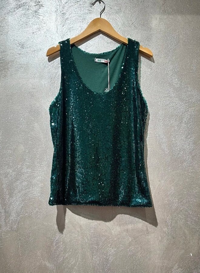 Sleeveless sequin top